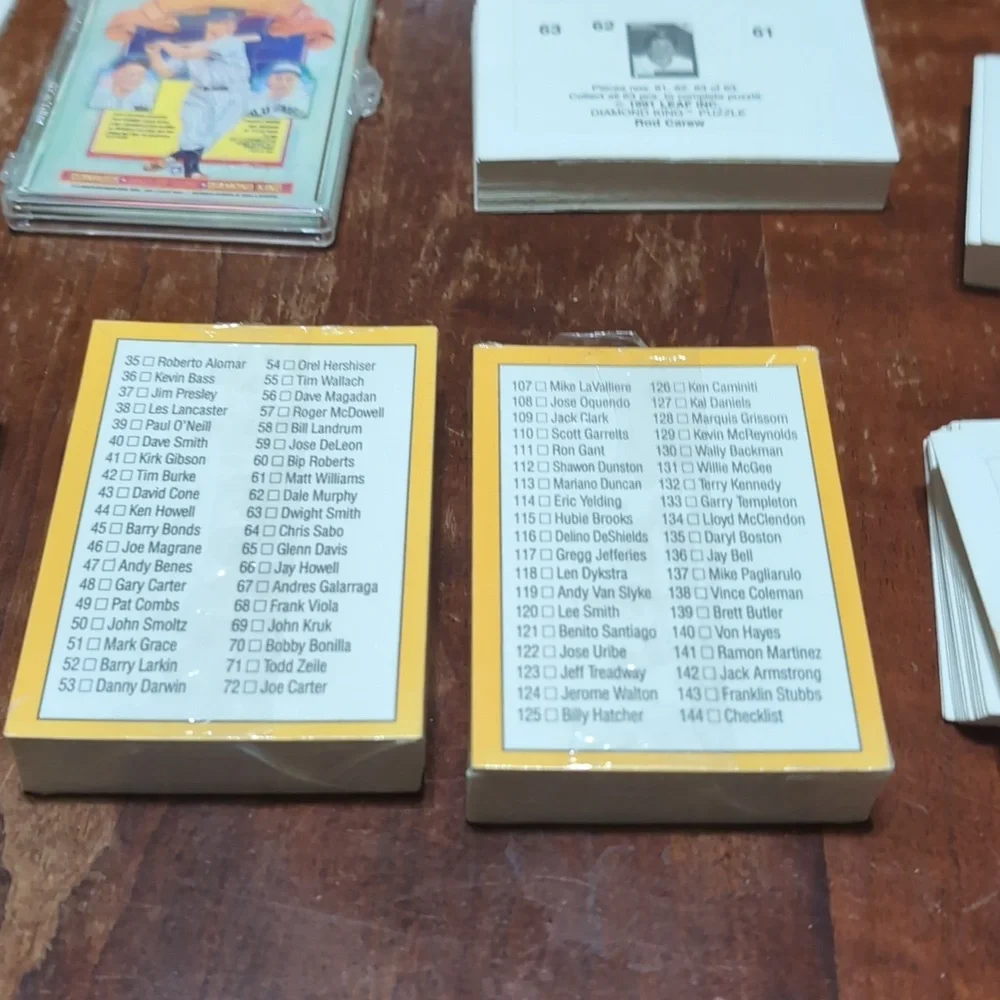 200 Card 1990 Donruss Baseball Card Lot And Puzzel Sets And Singles - Picture 3 of 4